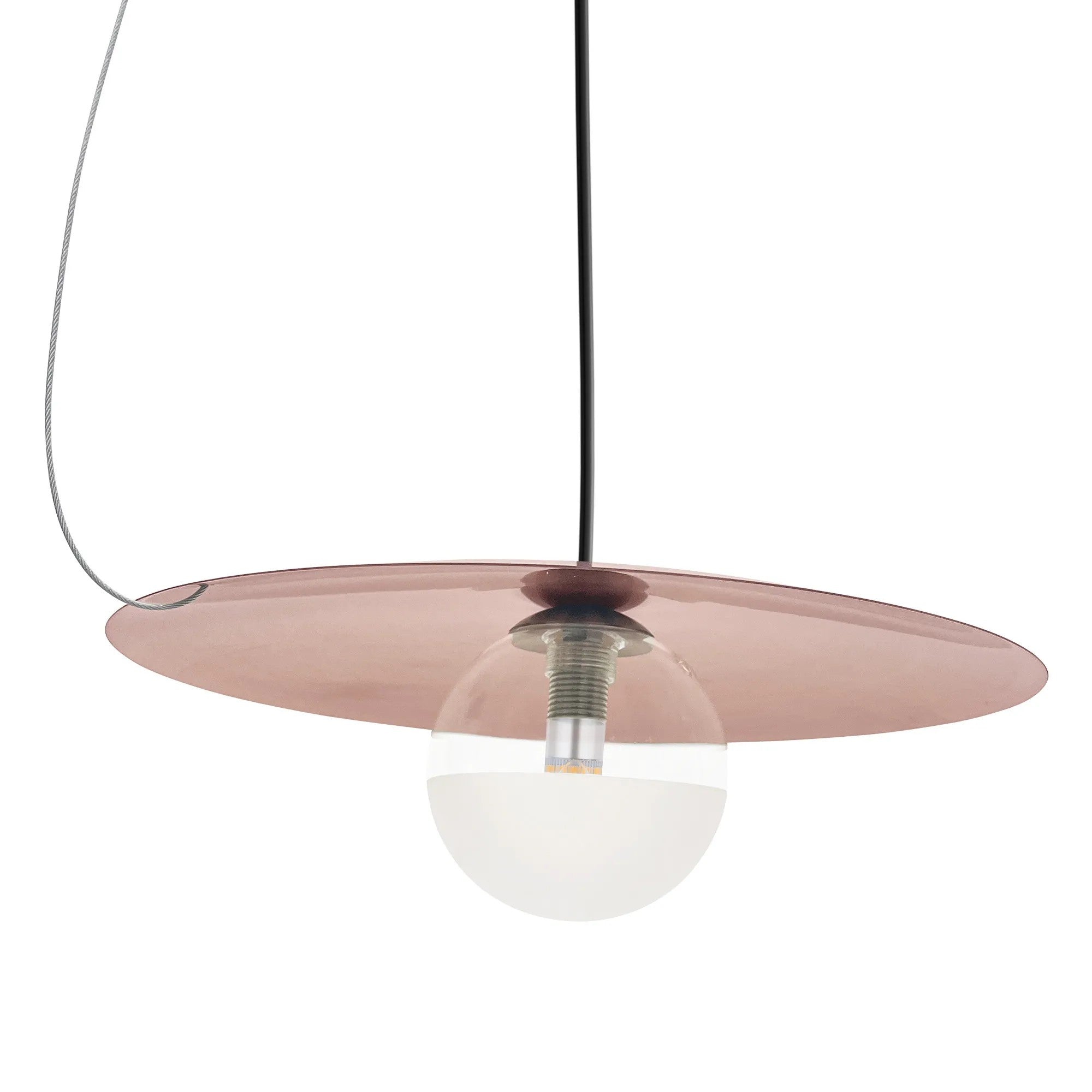 LAMPA SUFITOWA WISZĄCA APP1418-CP Czarna/różowe Złoto 5