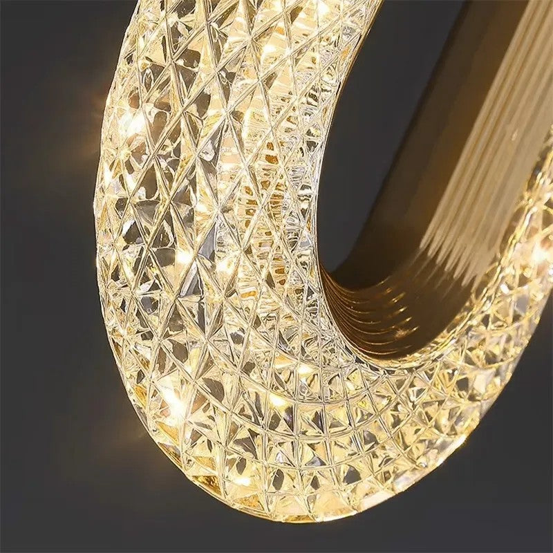 LAMPA WISZĄCA KRYSZTAŁOWA LED G113-1CP Złota 5