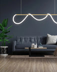 Lampa Sufitowa LED APP854-CP Long Złota 5