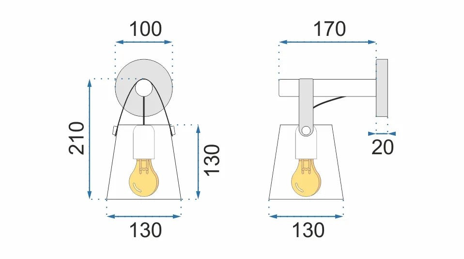 Lampa Kinkiet Ścienny Metalowy Z Paskiem Szary APP468-1W GREY 5