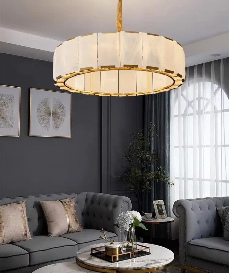LAMPA SUFITOWA WISZĄCA APP1797-8CP ZŁOTA SZCZOTKOWANA 5