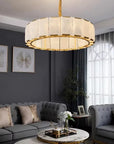 LAMPA SUFITOWA WISZĄCA APP1797-8CP ZŁOTA SZCZOTKOWANA 5