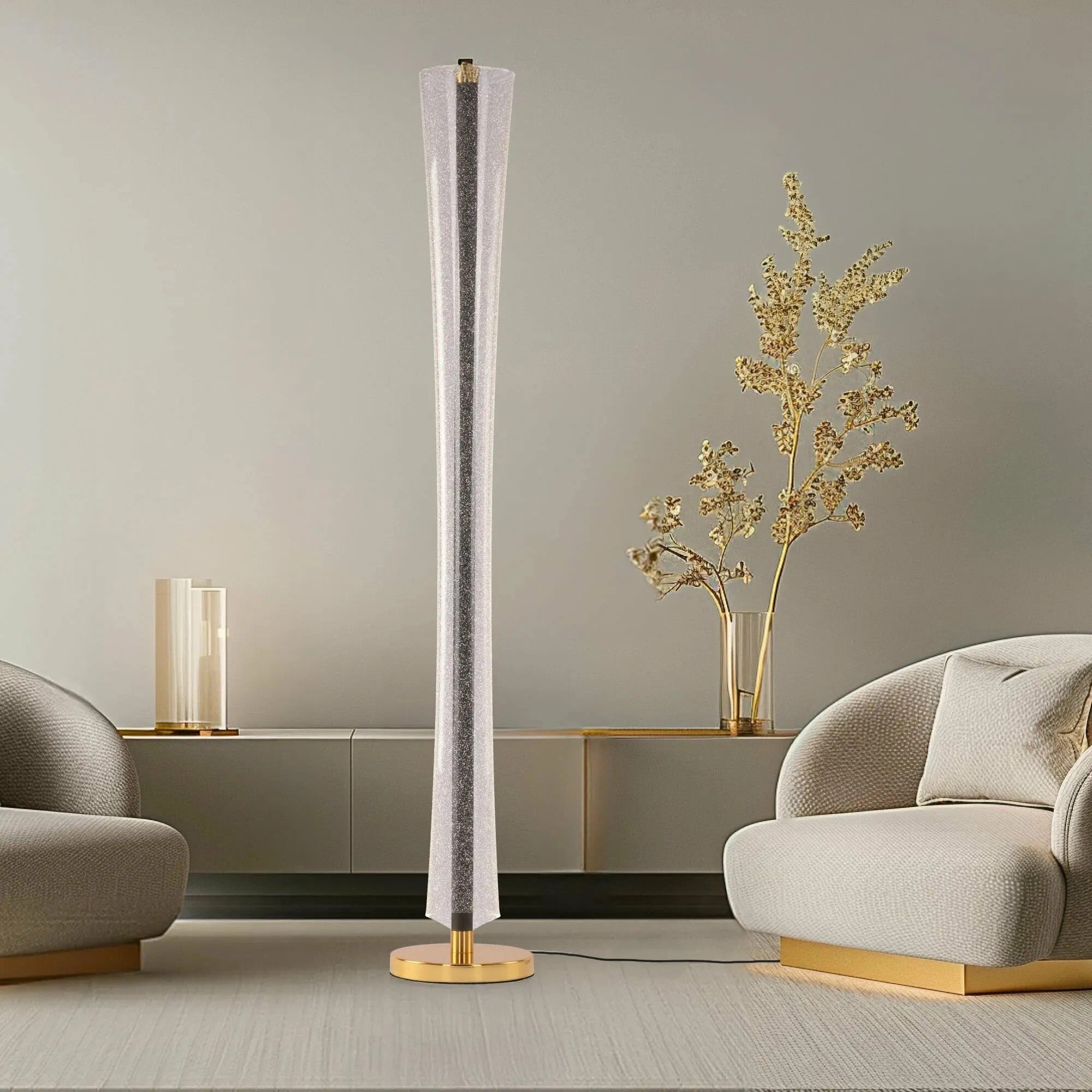 Lampa Stojąca Podłogowa LED LHJ073-F Złota 5