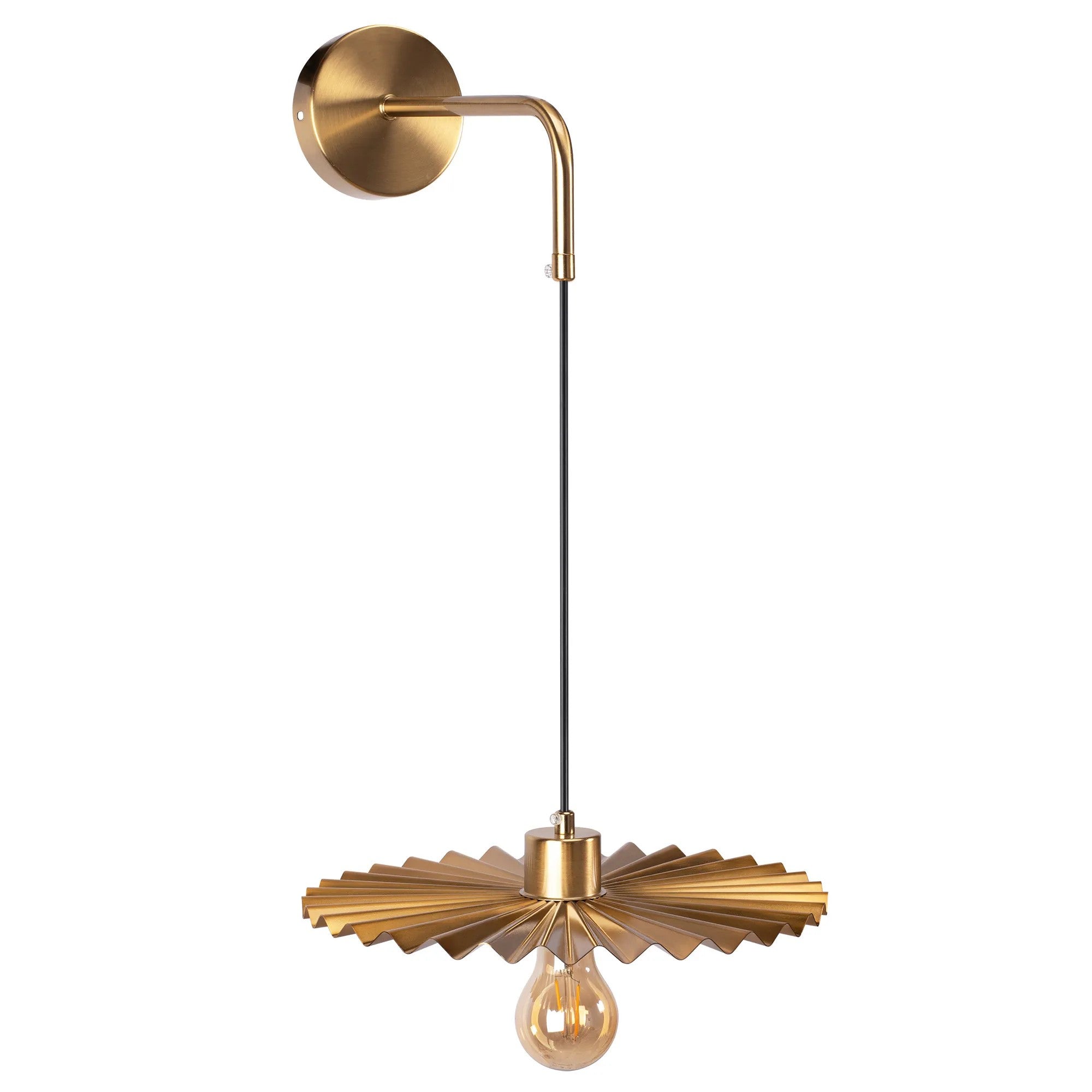 LAMPA ŚCIENNA KINKIET APP1356-1W Stare Złoto 30 Cm 5