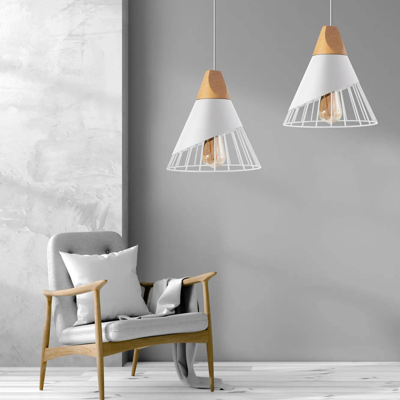 Lampa Sufitowa Wisząca Skandynawska Metal APP226-1CP 5