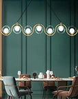 LAMPA SUFITOWA WISZĄCA APP1441-7CP Złota 5