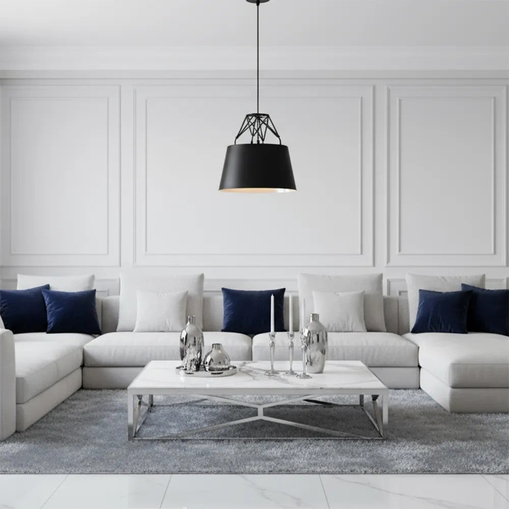 Lampa Sufitowa Wisząca Metalowa APP422-1CP Czarna 5