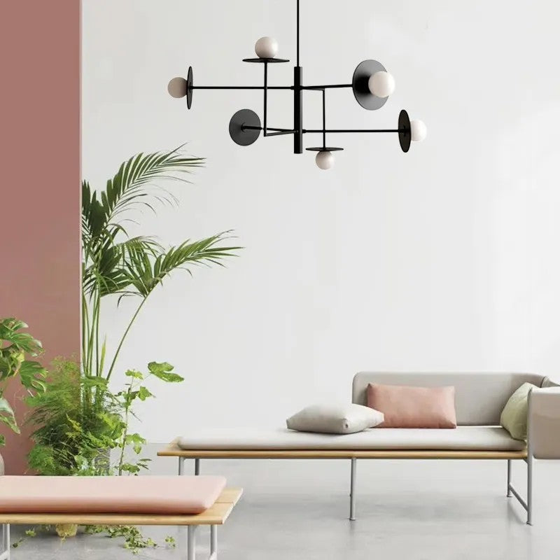 Lampa Wisząca APP1668-6CP Black 5