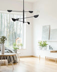 LAMPA SUFITOWA WISZĄCA APP1261-6CP BLACK 5