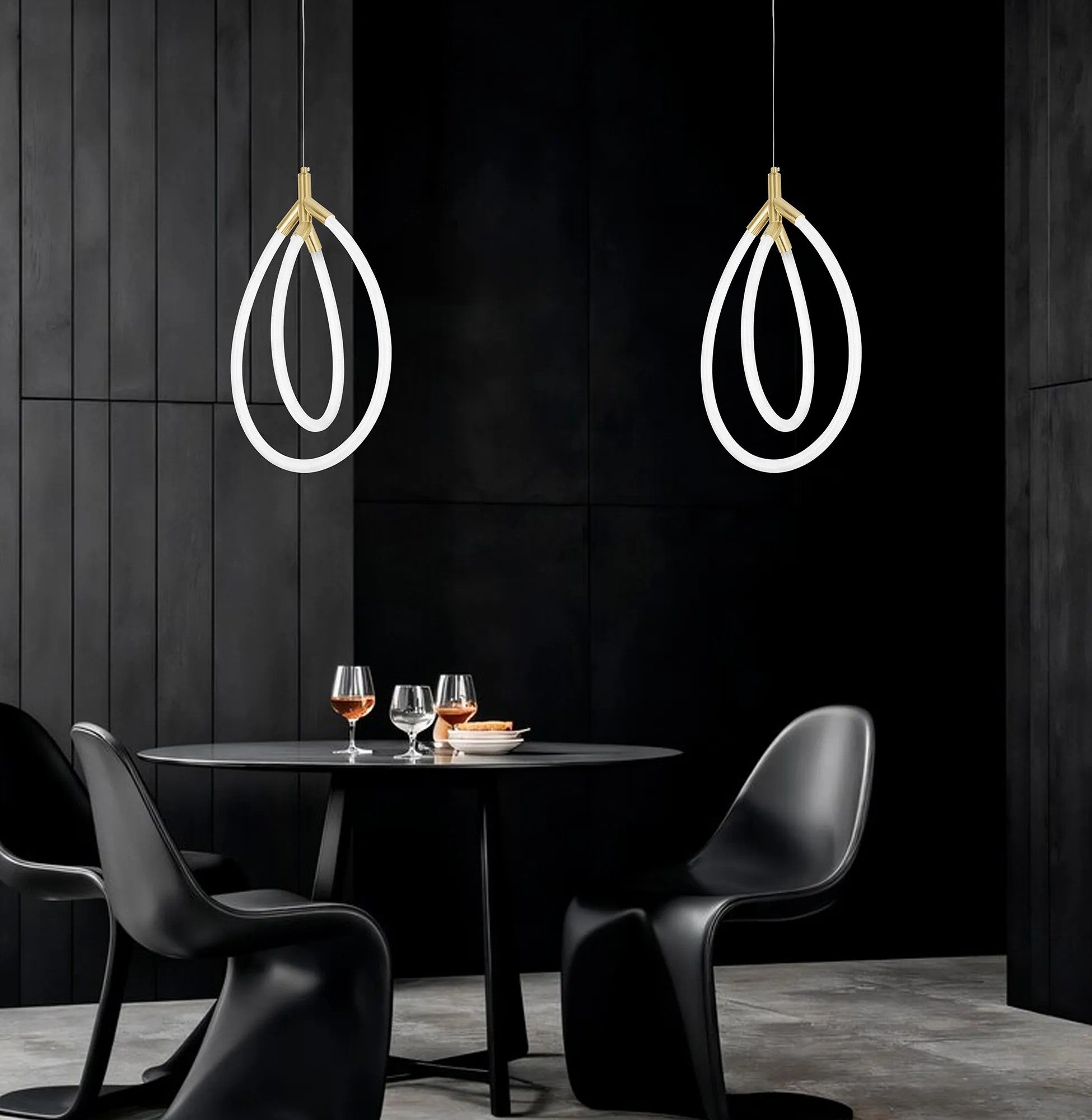LAMPA WISZĄCA LED G017-CP ZŁOTA 5