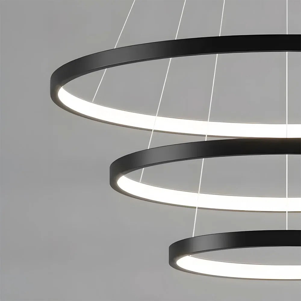 LAMPA SUFITOWA WISZĄCA LED LHJ013-CP3 Czarna 5