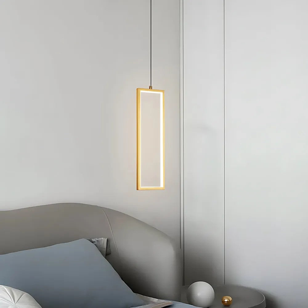 LAMPA SUFITOWA WISZĄCA LED LHJ084-1CP ZŁOTA 5