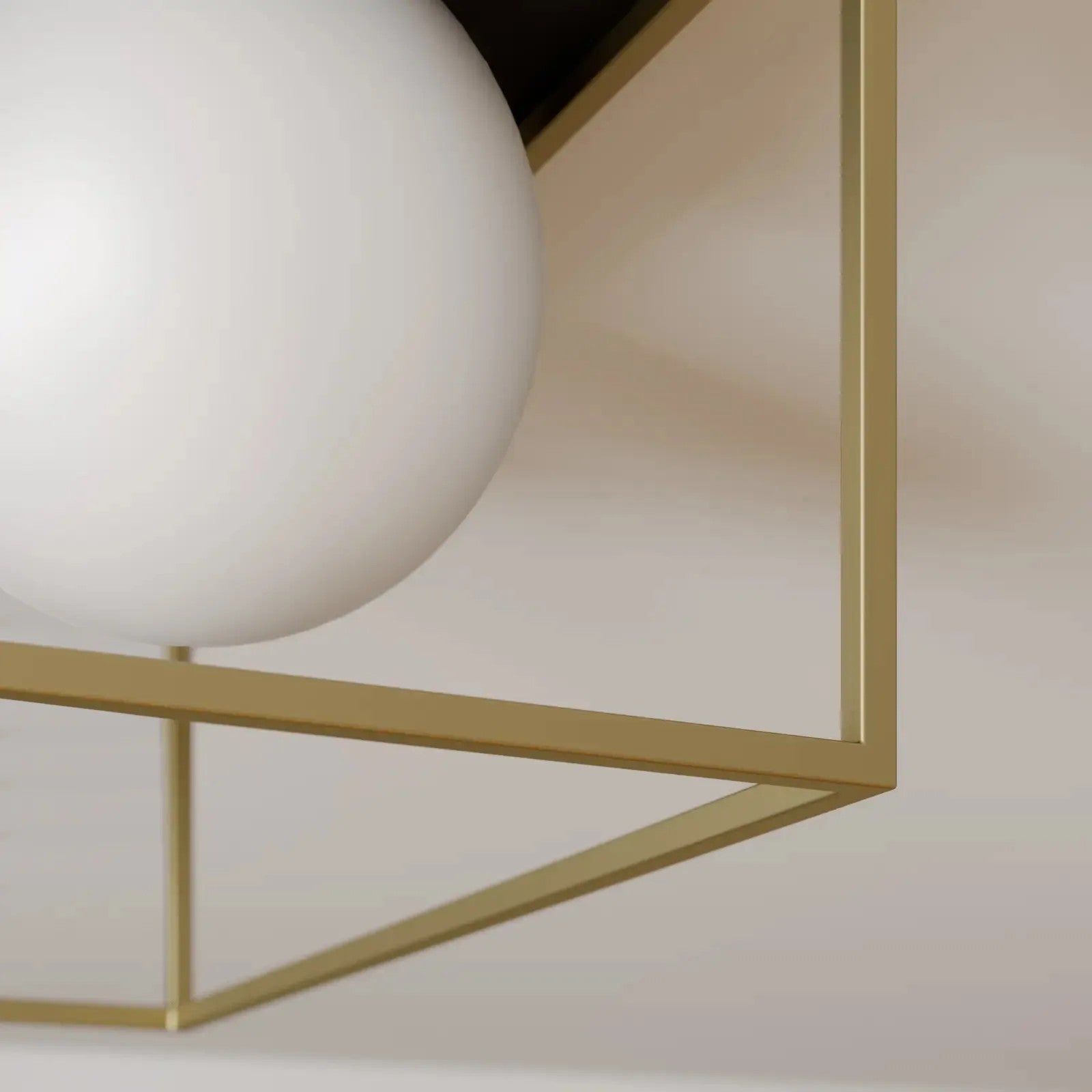 Lampa Sufitowa Plafon APP1166-1C Gold White 5