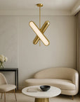 Lampa Sufitowa Wisząca LED APP832-CP Złota 5