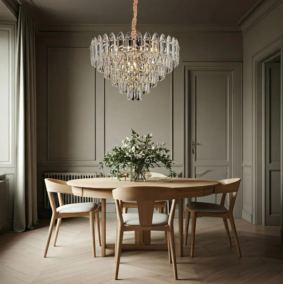 Lampa Wisząca Z Kryształami G057-CP 50cm Złota 5