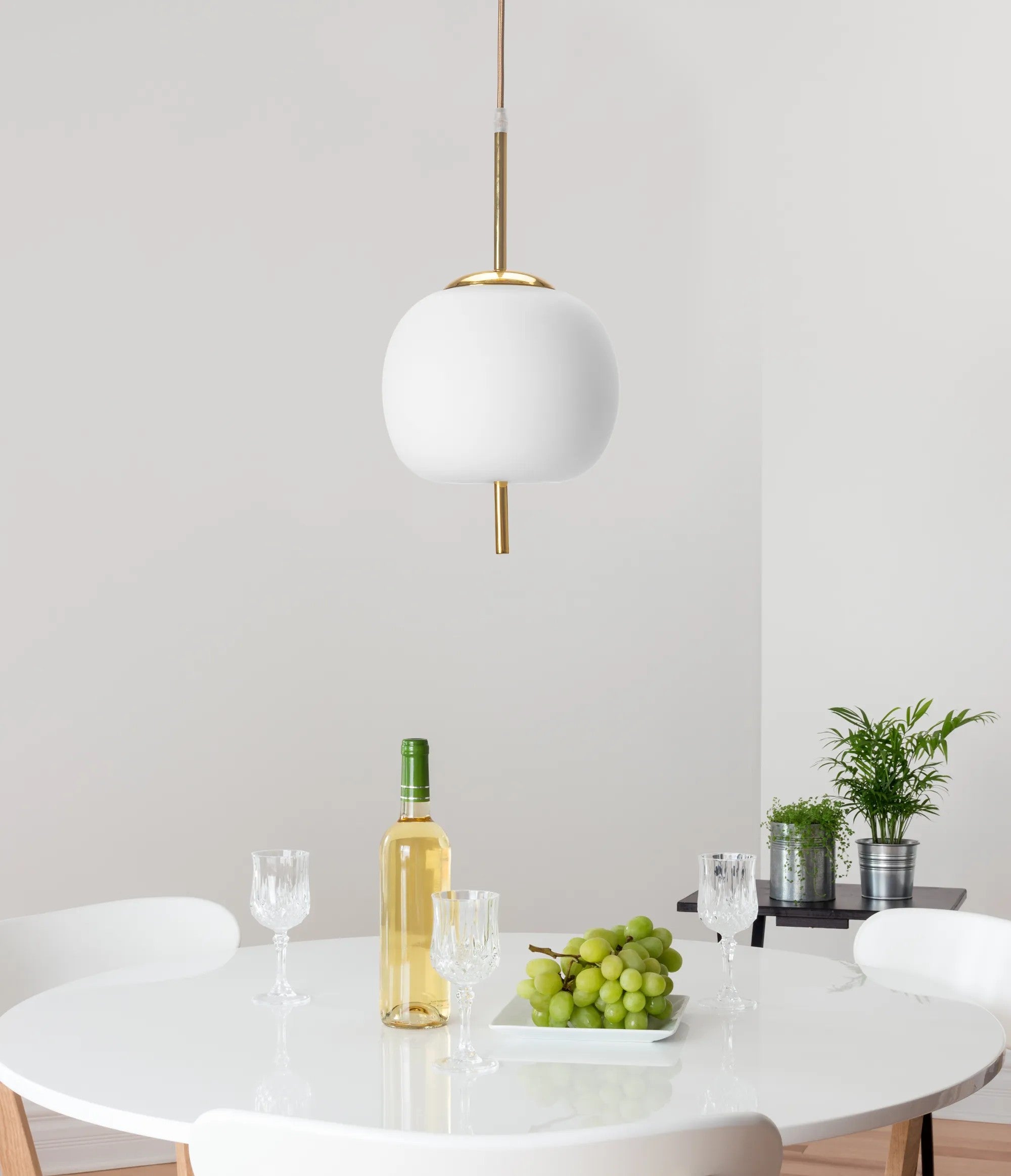 Lampa Sufitowa Wisząca Szklana Kula APP669-1CP Złota 5