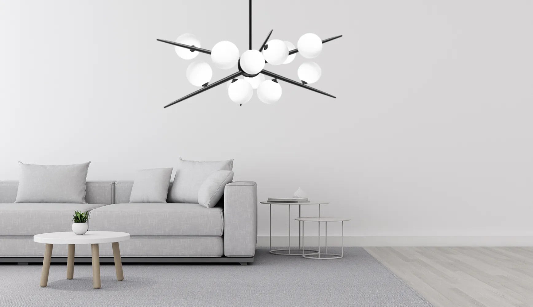 Lampa Wisząca APP999-12CP Czarna 5