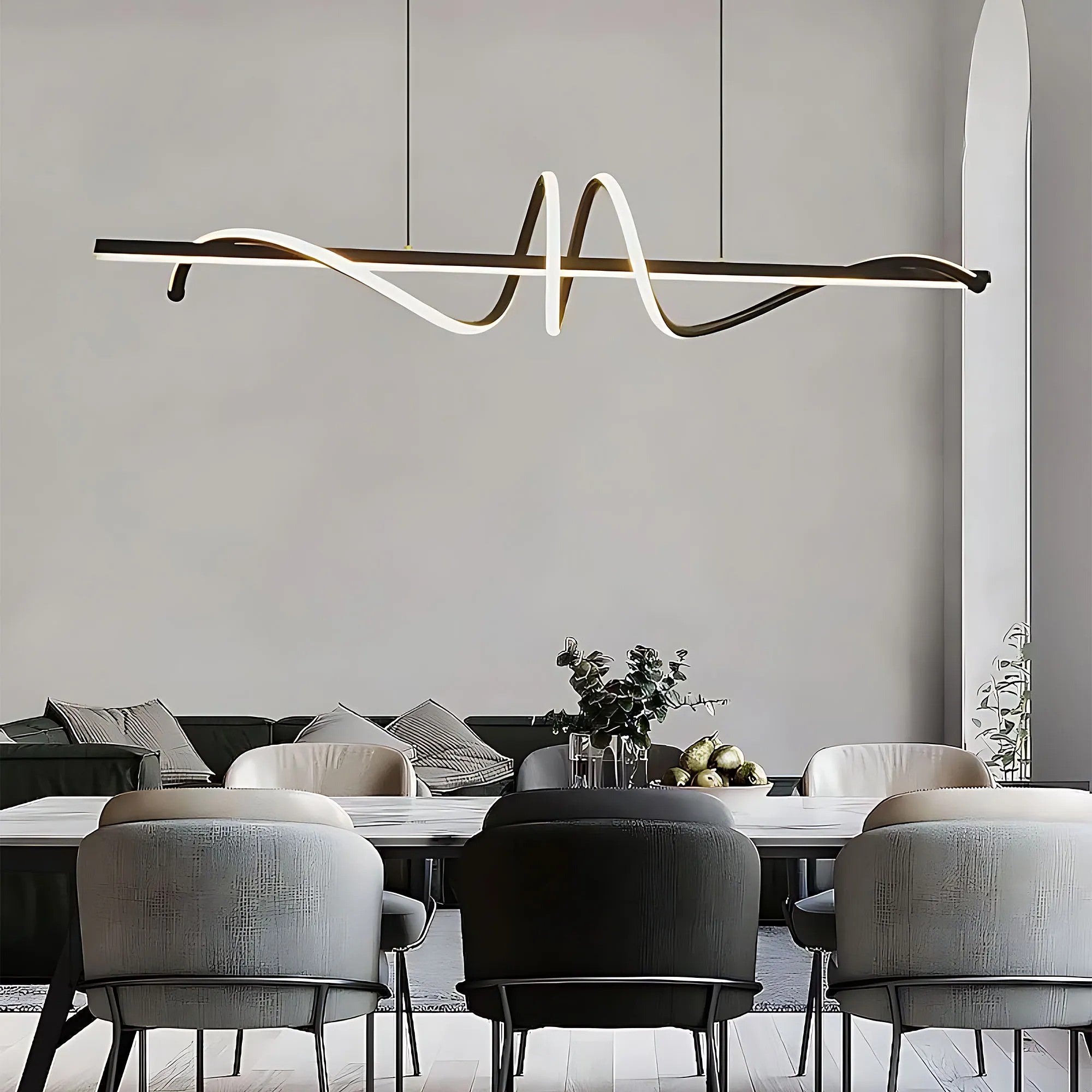 Lampa WISZĄCA LED LHJ023-CP 120 Cm CZARNA 5