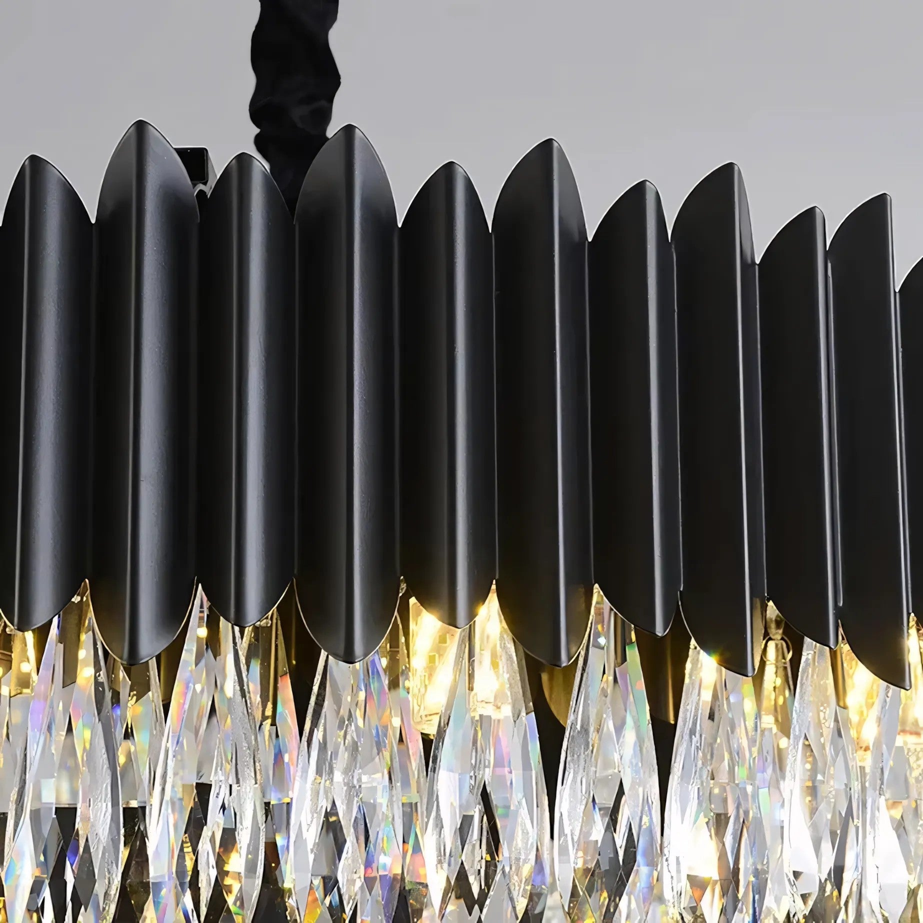 Lampa Sufitowa Wisząca APP1657-8CP Czarna 5