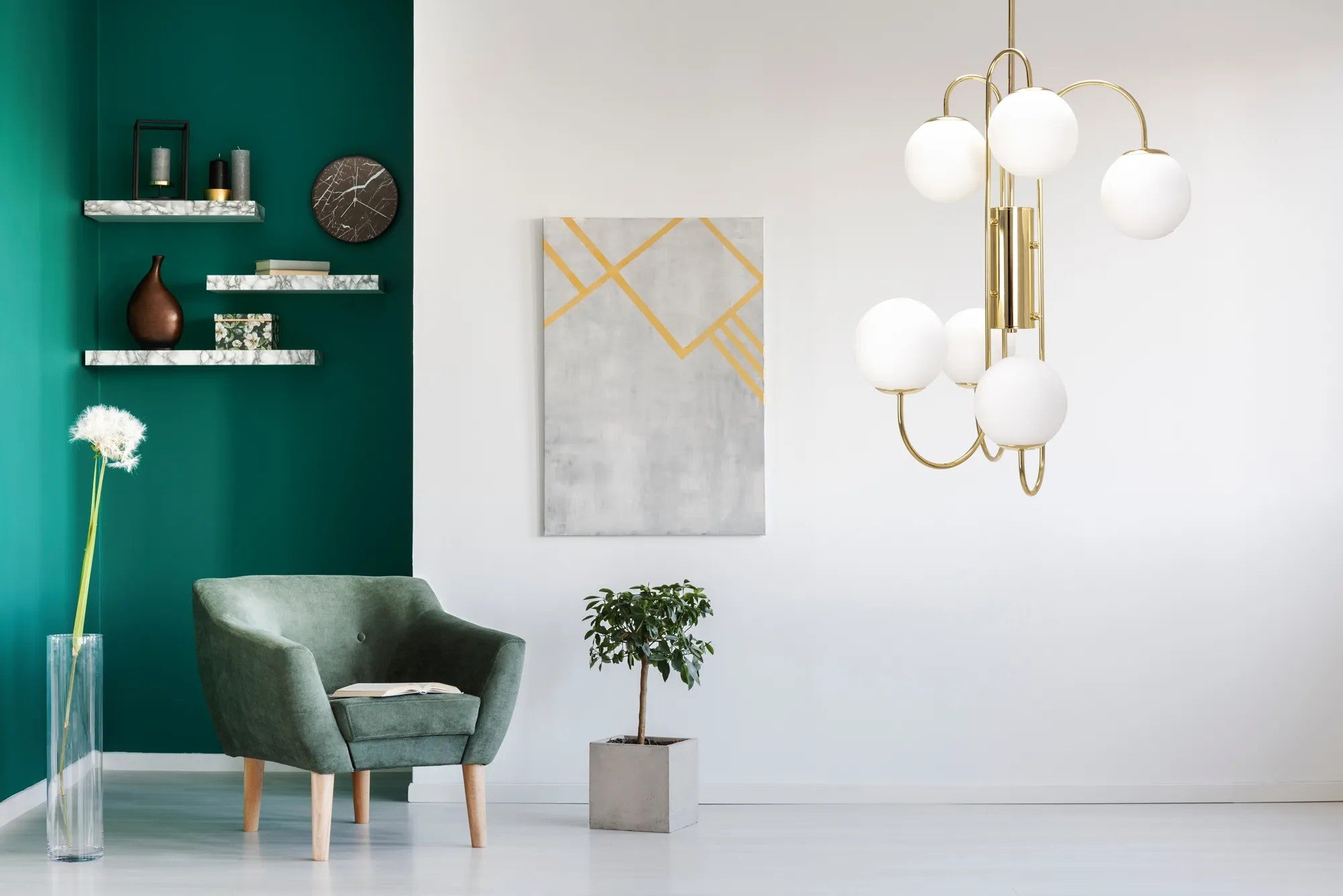 Lampa Wisząca APP1003-6CP Złota 5