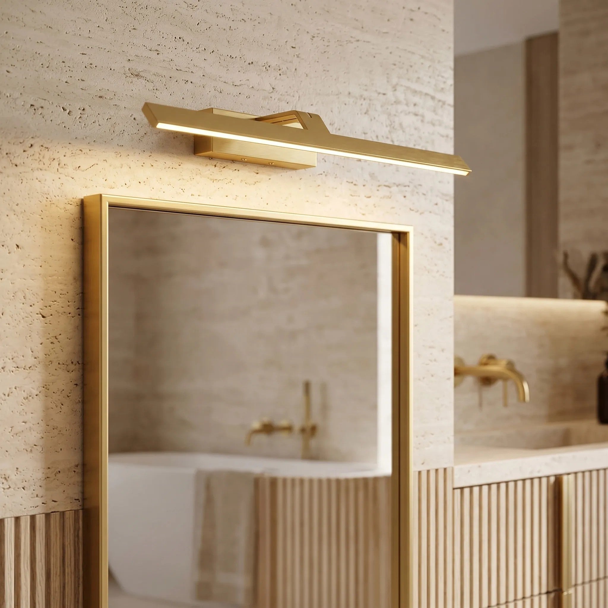 Kinkiet Łazienkowy LED SWE004-1W 43cm Złoty 5
