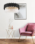Lampa Sufitowa Plafon Kryształowa APP1481-1C Black Matt 5
