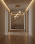 LAMPA SUFITOWA WISZĄCA LED LHJ093-3CP ZŁOTA 5