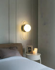 LAMPA ŚCIENNA KINKIET APP1756-1W BRUSH GOLD WHITE 5
