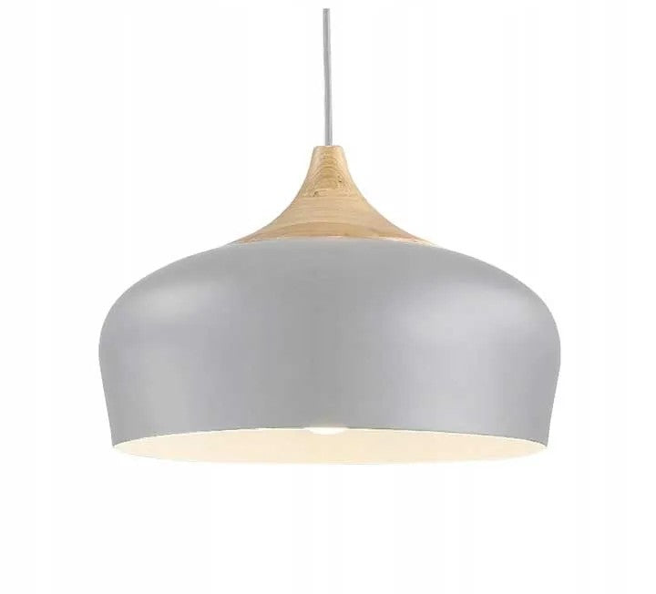 Lampa Sufitowa Wisząca Pojedyncza Bari Szara APP182-1CP 5