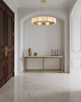 LAMPA SUFITOWA WISZĄCA LED APP1801-CP Brush Gold 5