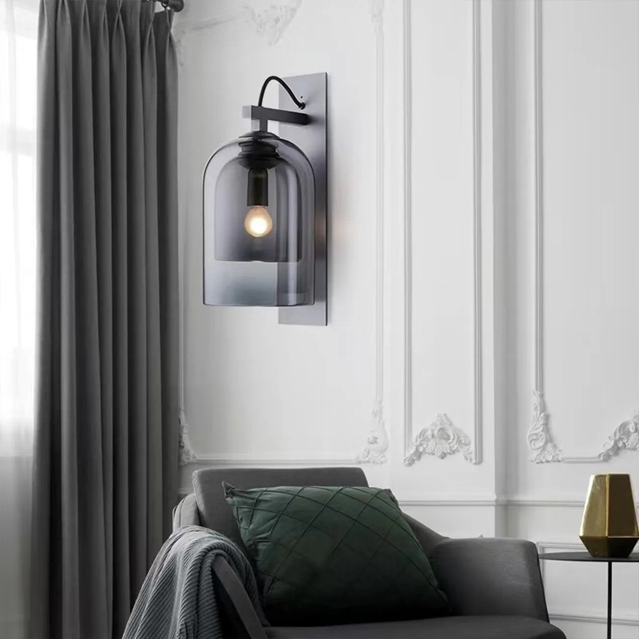 LAMPA ŚCIENNA KINKIET APP1207-1W Czarny 5