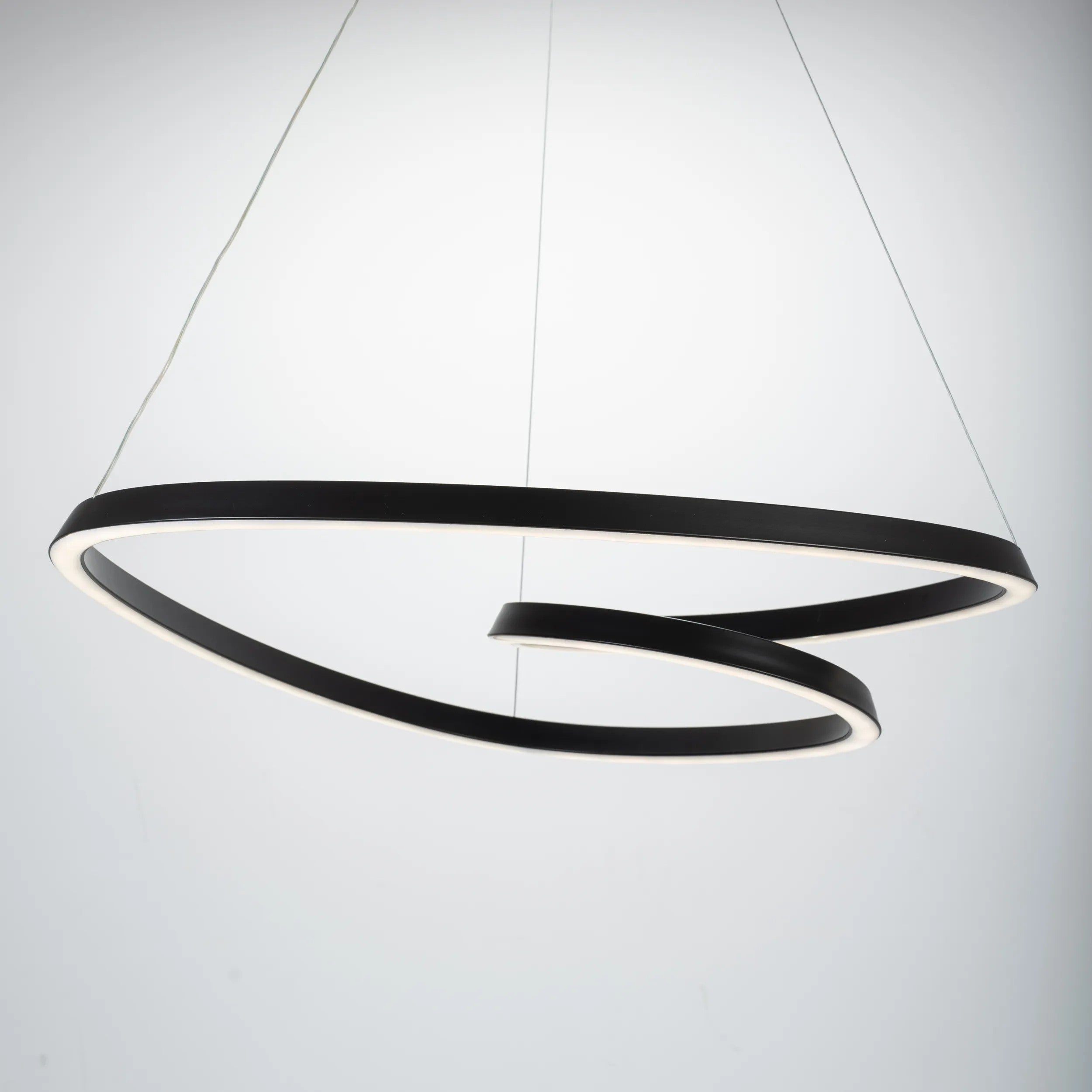 Lampa Sufitowa Wisząca Loop LED + Pilot APP796-cp Czarna 5