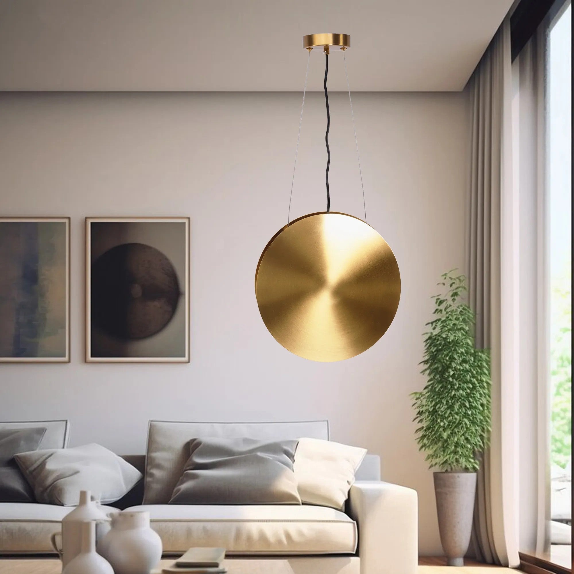 Lampa Wisząca Złota APP1377-CP 5