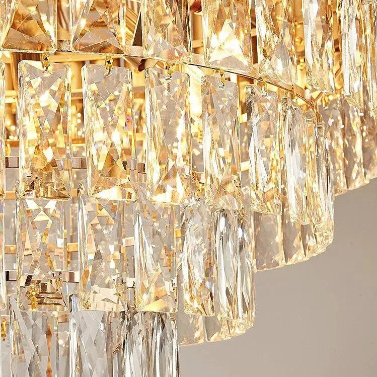 Lampa Wisząca Z Kryształami G056-CP 50cm Złota 5