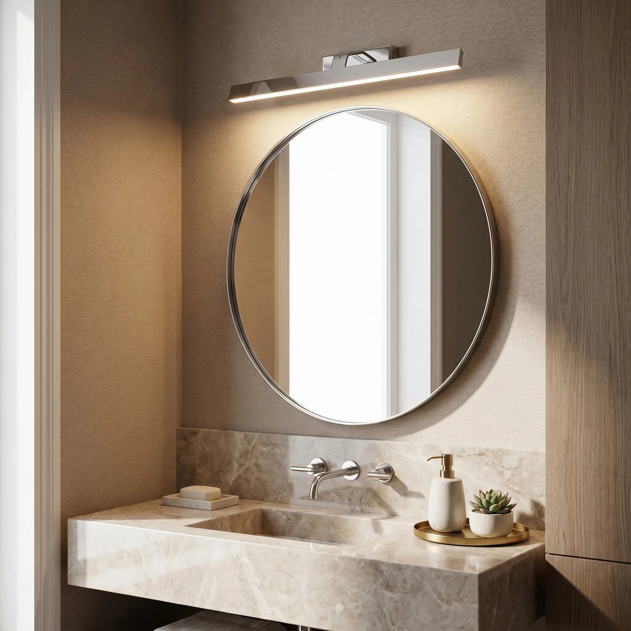 Kinkiet Łazienkowy LED SWE002-1W 58cm Chrom 5
