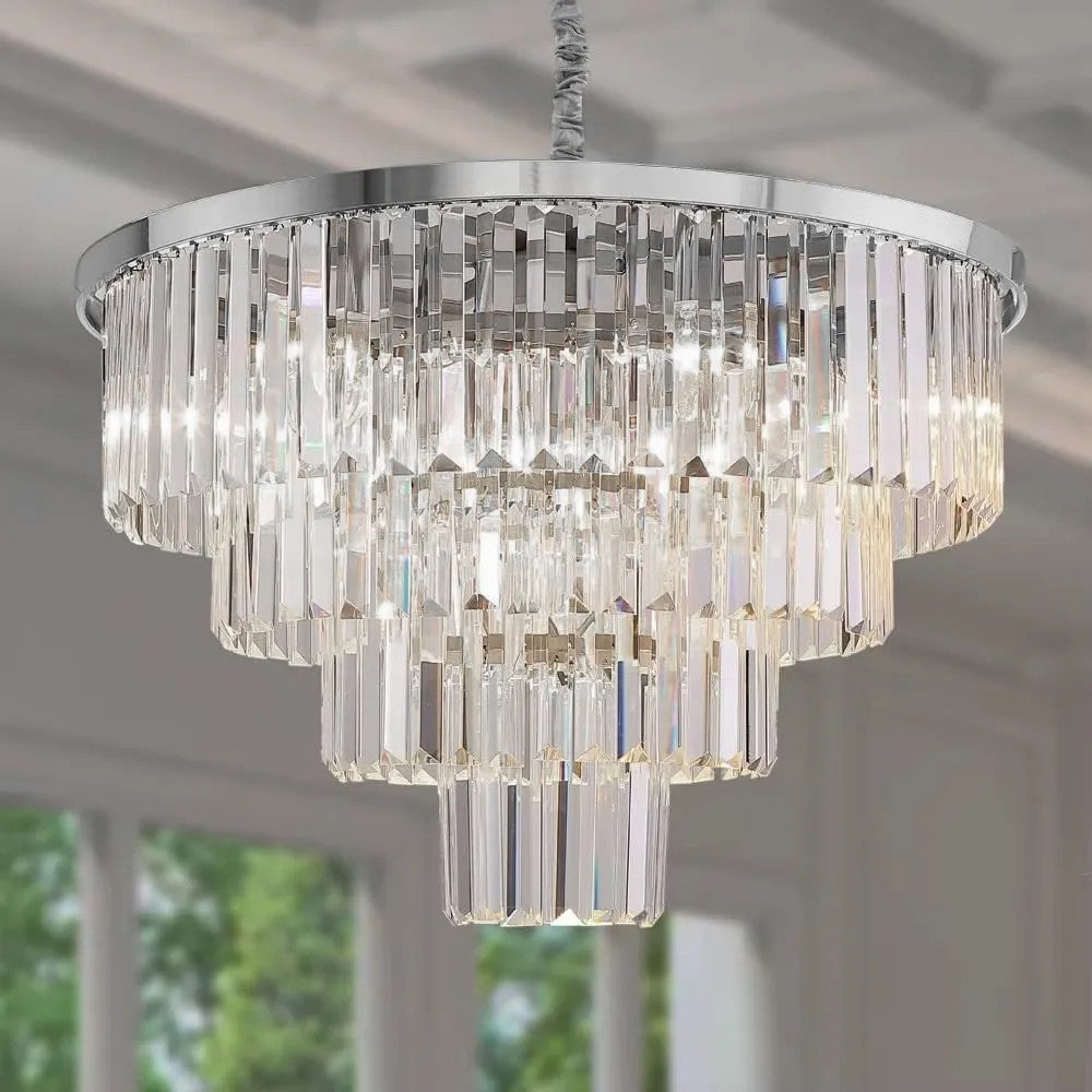 Lampa Kryształowa Wisząca APP1534-8CPR Chrom 5