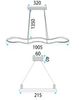 LAMPA SUFITOWA WISZĄCA LED LHJ026-CP CZARNA 5