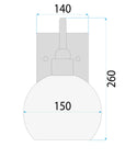 Lampa Kinkiet Black Gold APP1580-1W 5