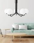LAMPA WISZĄCA SUFITOWA CZARNA APP1578-5C 5