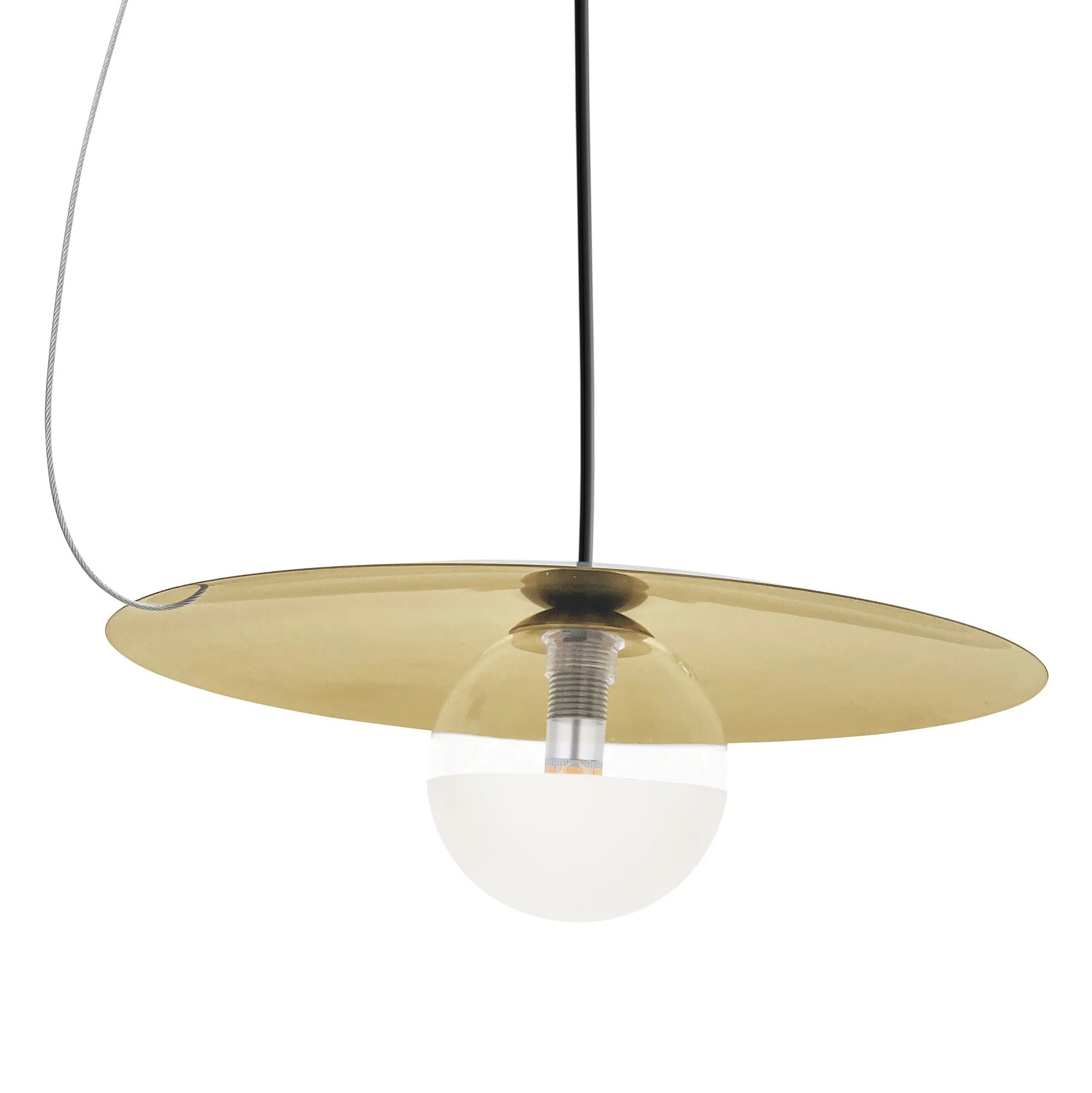 LAMPA SUFITOWA WISZĄCA APP1417-CP Czarna/złota 5