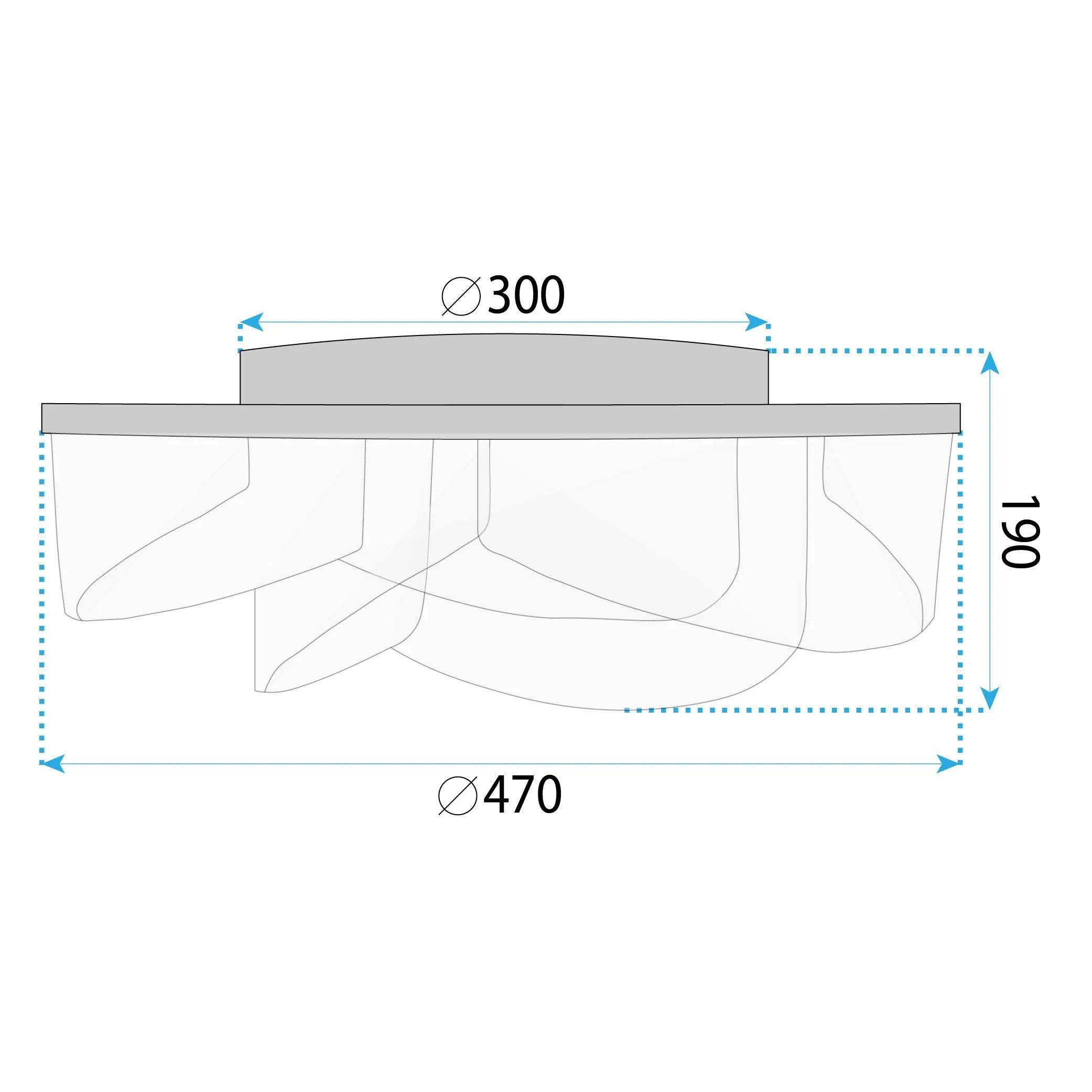 Lampa Sufitowa G139-C 50cm Plafon LED ZŁOTA 5