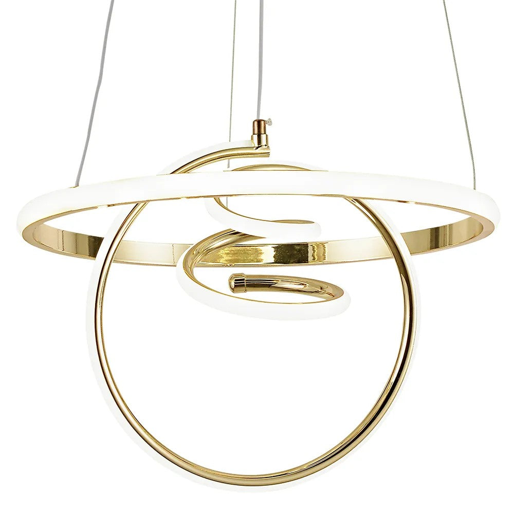 LAMPA WISZĄCA LED G066-CP Złota 5