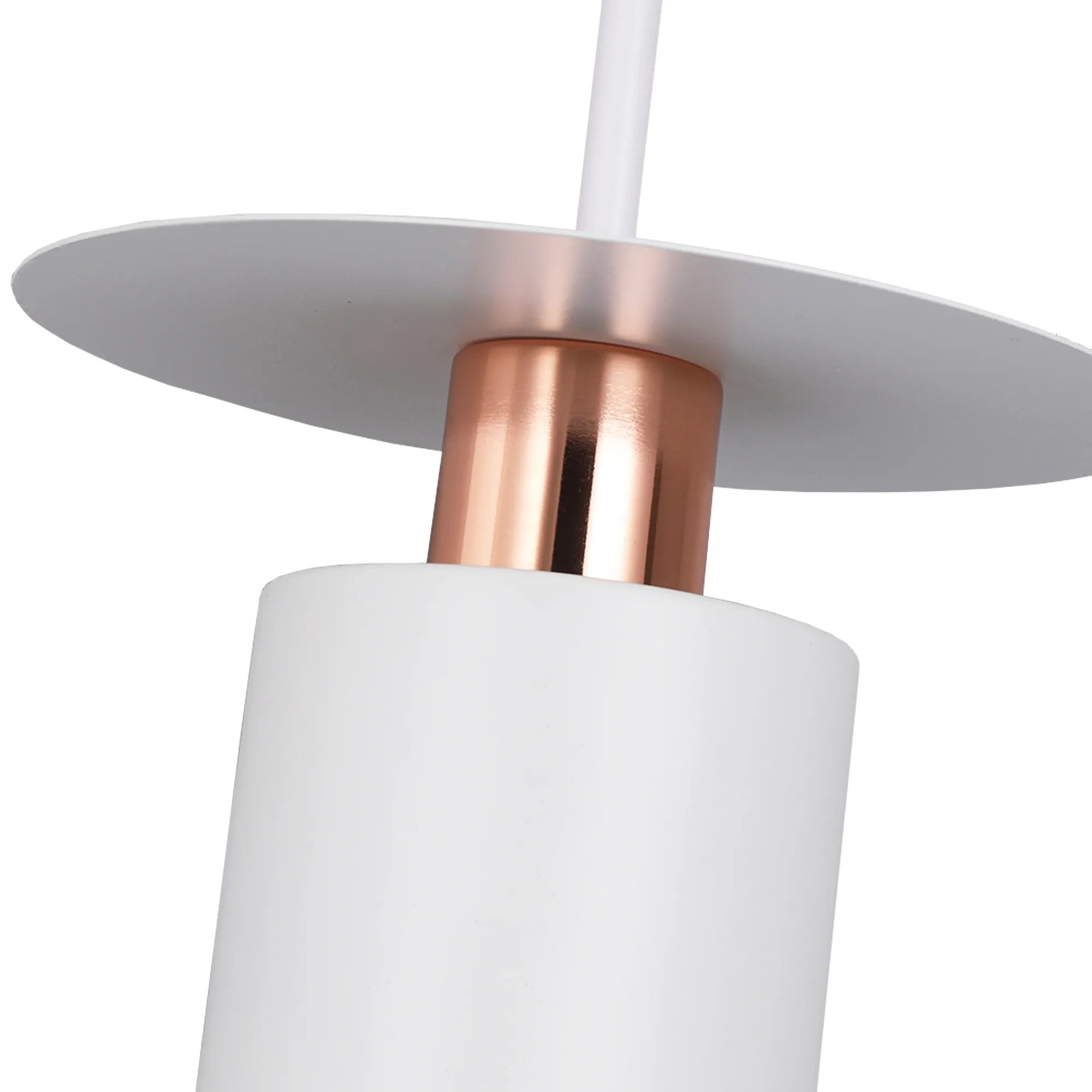 Lampa Wisząca APP1146-1CP Biało Różowe Złoto 5