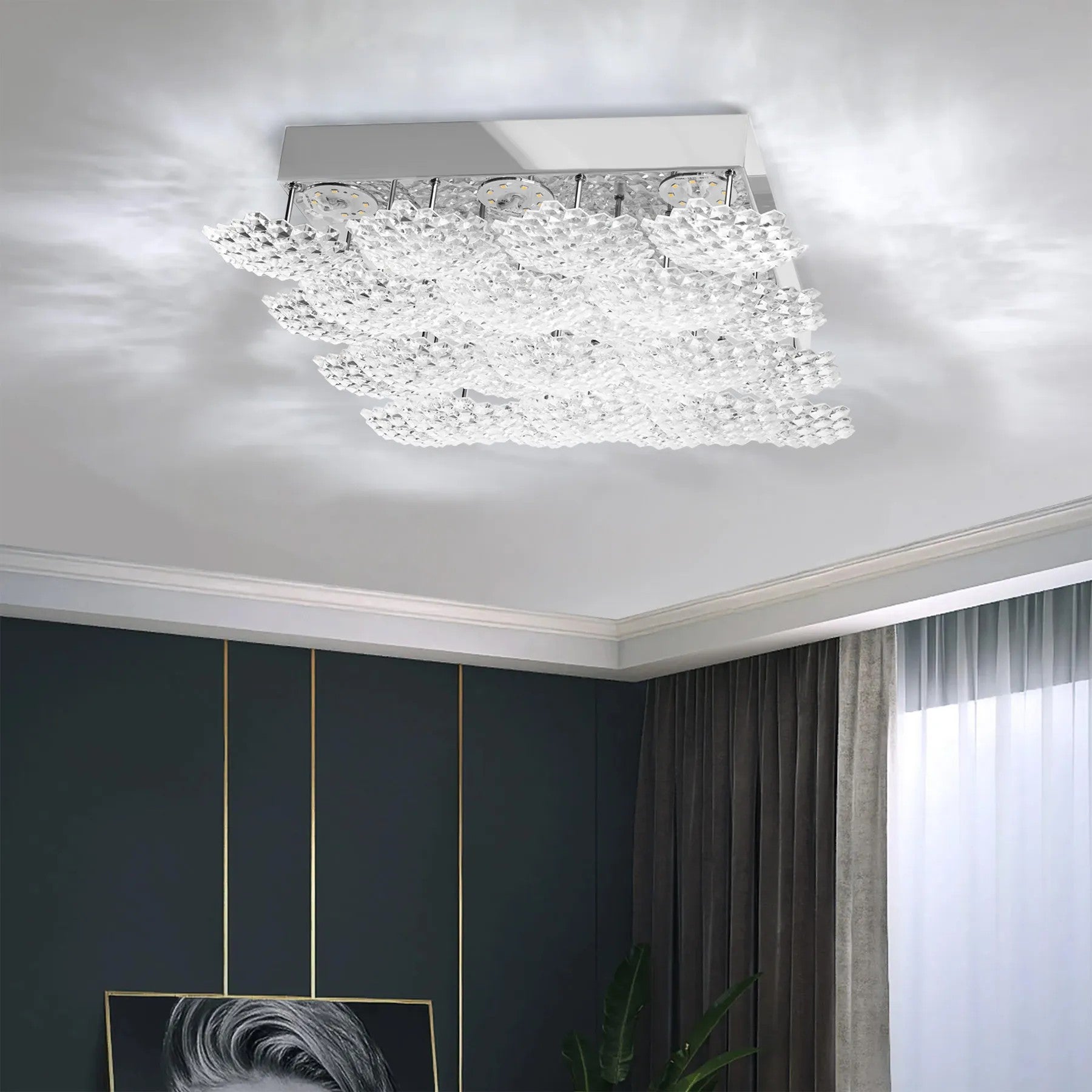 Plafon LED Kryształowy MS015-C Chrome 5