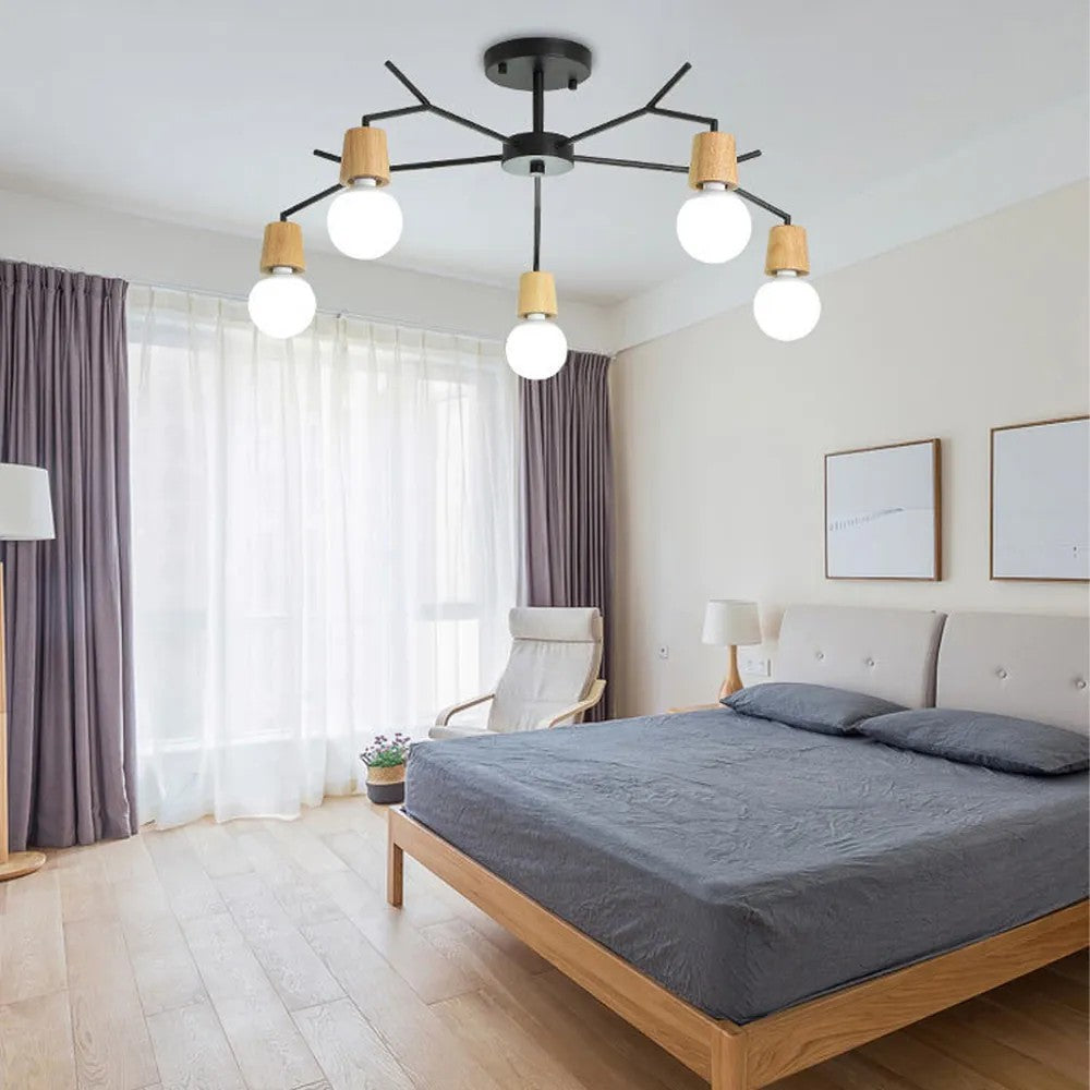 Lampa Sufitowa Skandynawska Metal APP694-5C 5