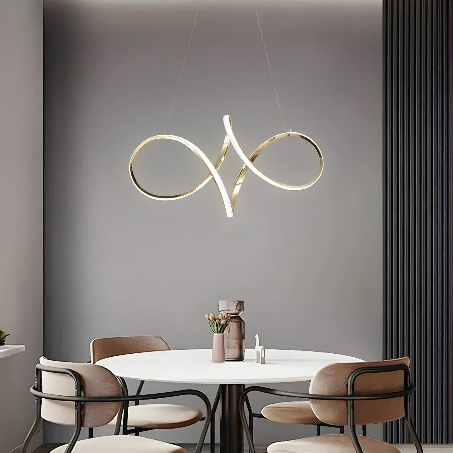 LAMPA WISZĄCA LED G081-1CP Złota 5