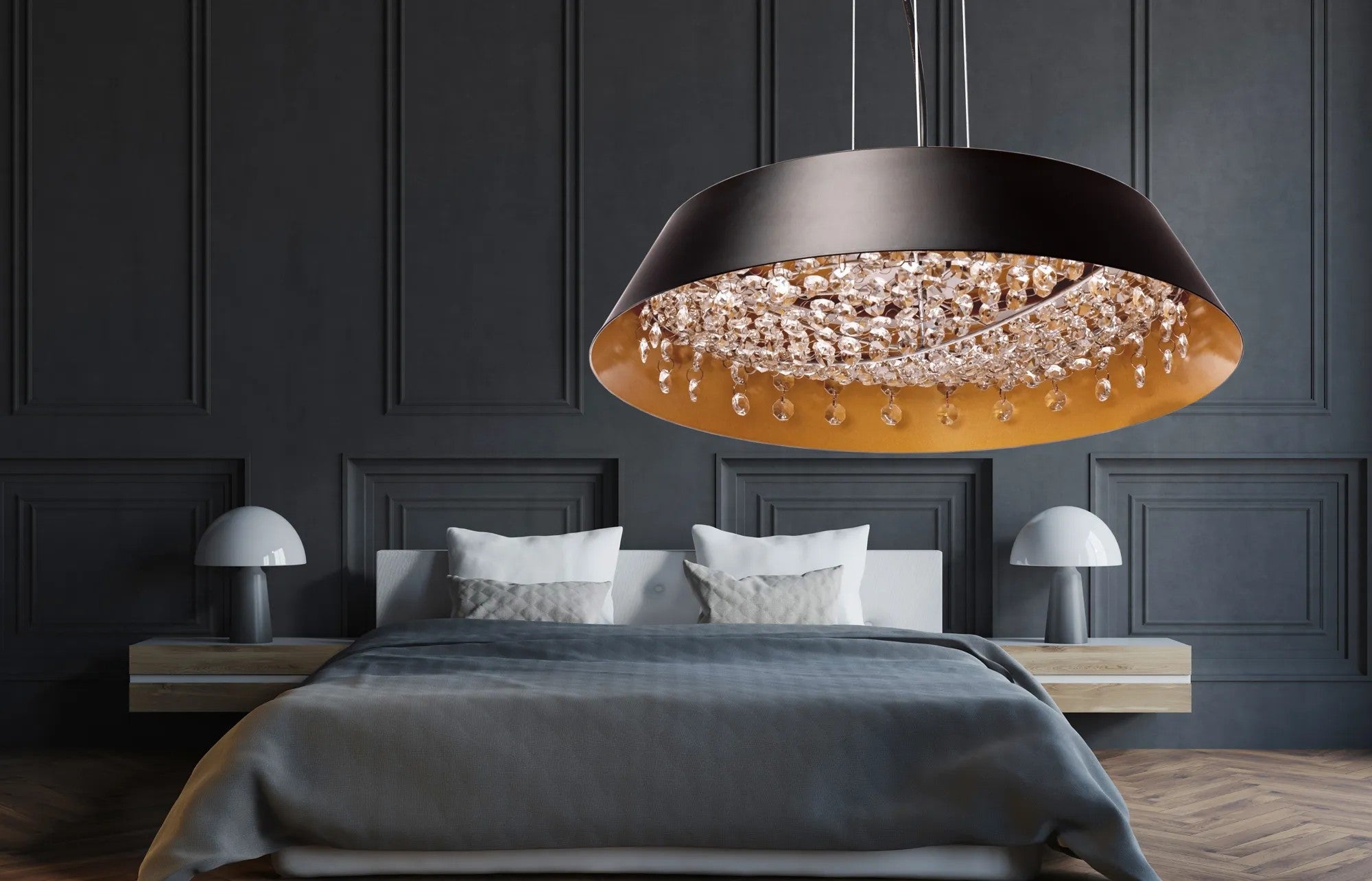 Lampa Wisząca Z Kryształami APP1028-CP 5