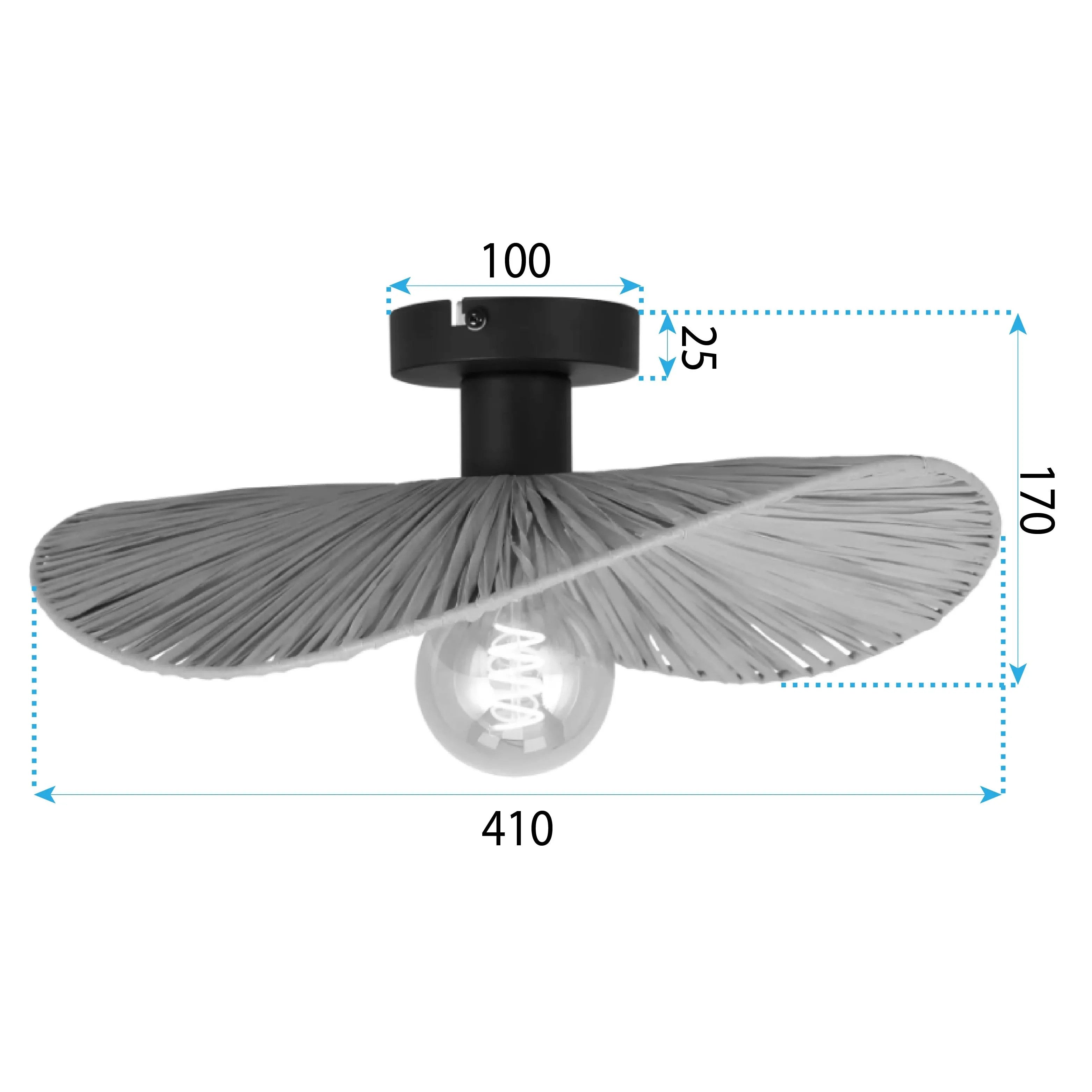 LAMPA SUFITOWA APP1827-1CP NATURE BLACK 5