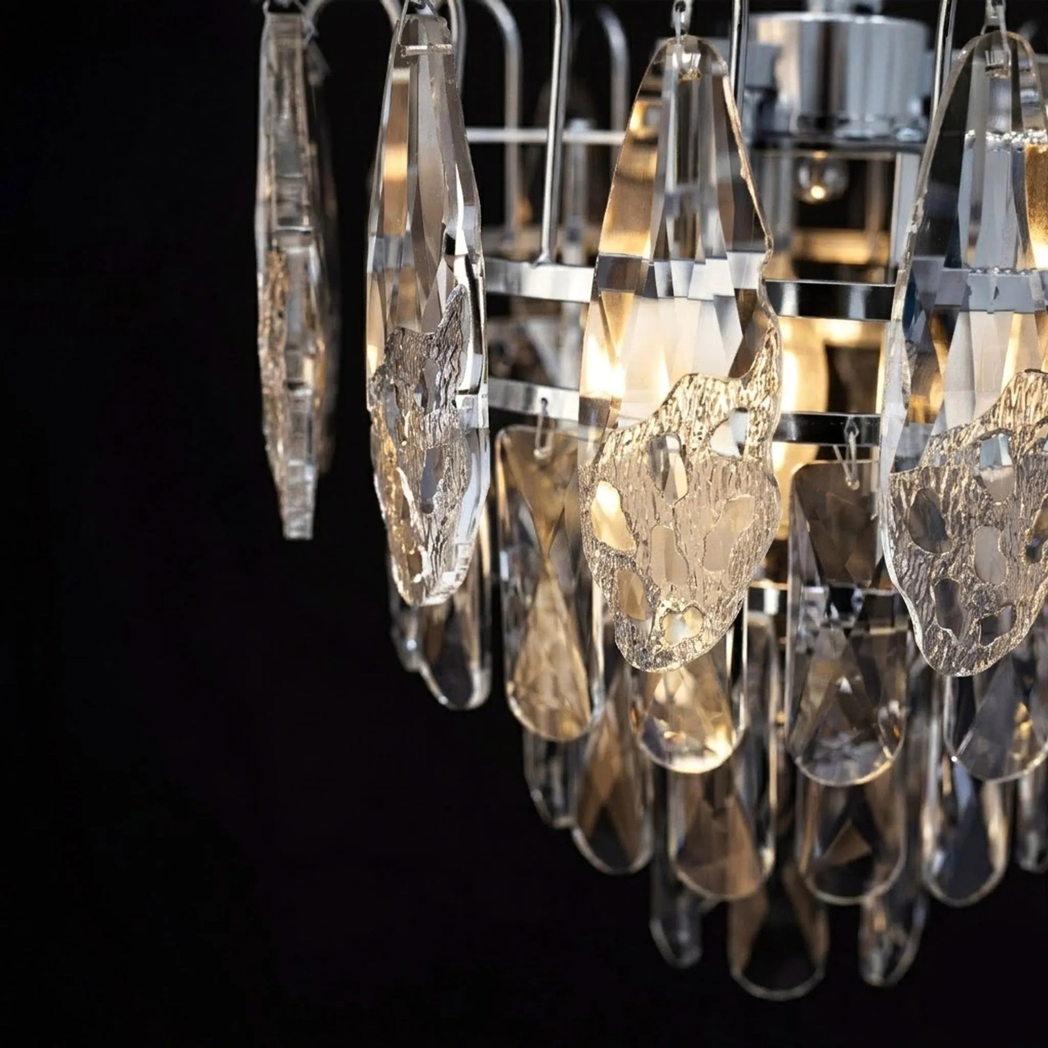 Lampa Wisząca Z Kryształami SWE079-CP 50cm Chrom 5