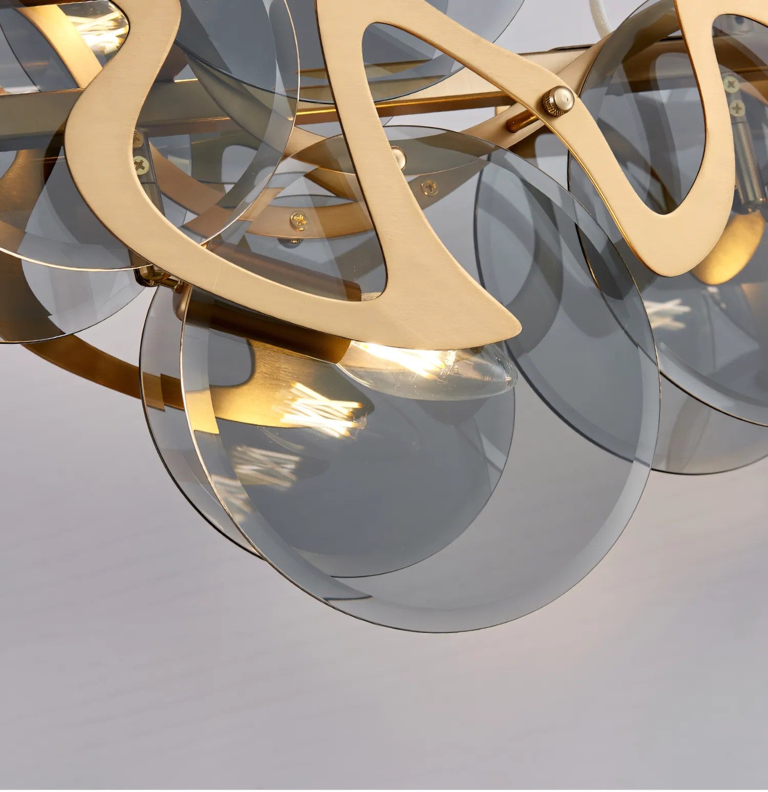 Lampa Sufitowa Wisząca APP1545-8CP Złota Szczotkowana 5